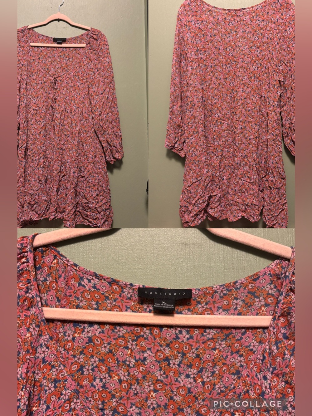 Long Sleeve Women’s Floral Dress
